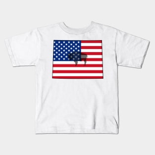 Wyoming USA Kids T-Shirt